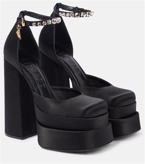 versace black heels|versace heels price.